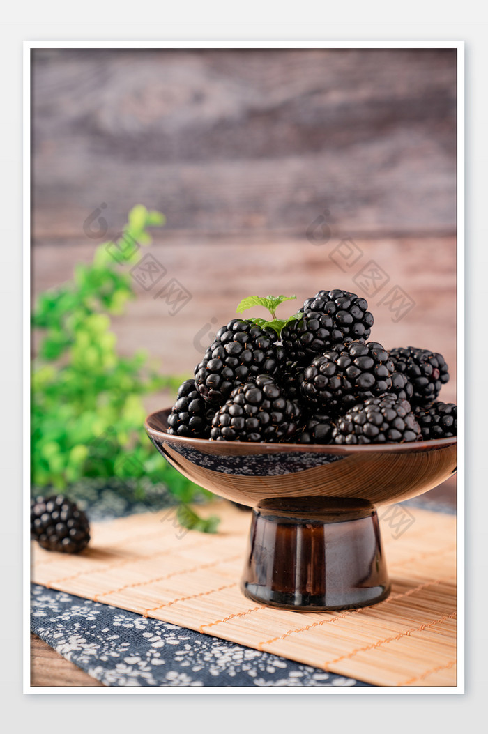 新鲜水果黑莓食品摄影图图片图片