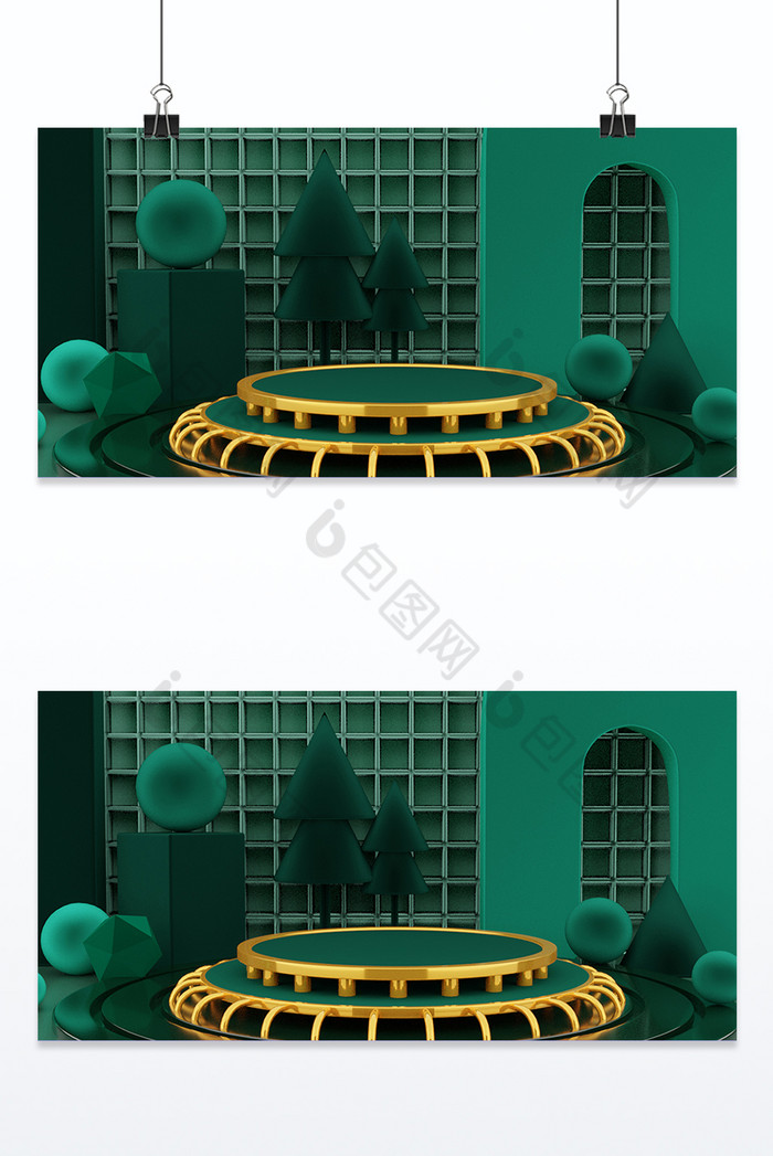 C4D商品场景背景图片图片