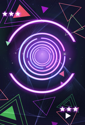 霓虹灯朋克风酒吧dj背景