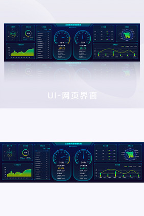 企业服务器后台系统管理可视化网页数据大屏