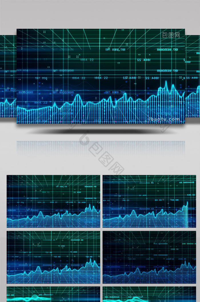 股票数据视频背景