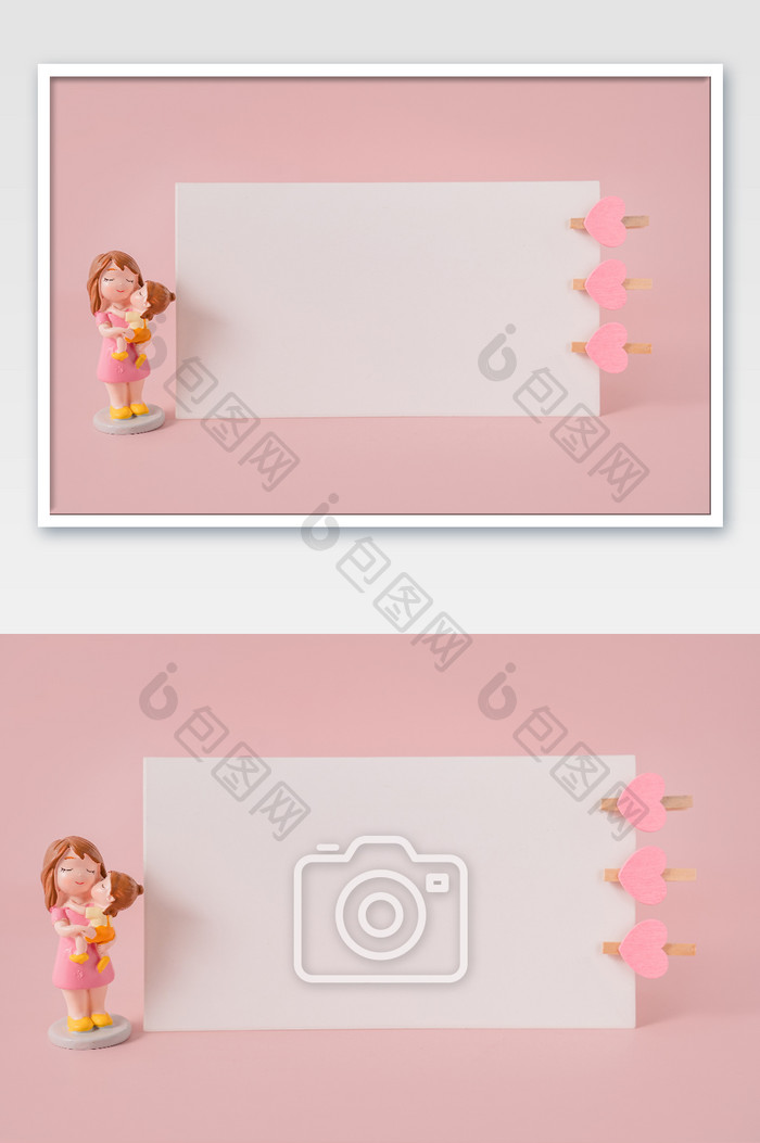 粉色感恩母亲节摄影图