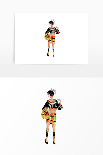 少数民族黎族人物