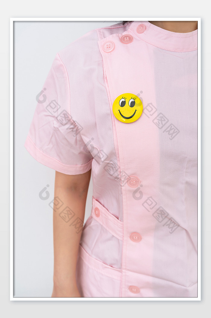 护士微笑标识国际护士节创意背景图片图片