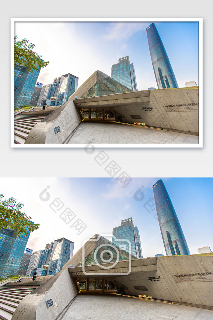 广州大气珠江新城cbd群的建筑摄影图片图片
