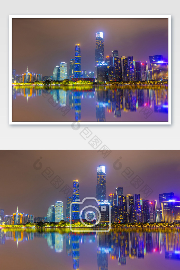 广州大气珠江新城cbd群建筑摄影图片图片