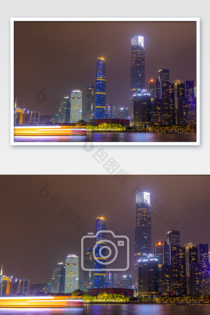 广州大气珠江新城cbd群的建筑的摄影图片图片