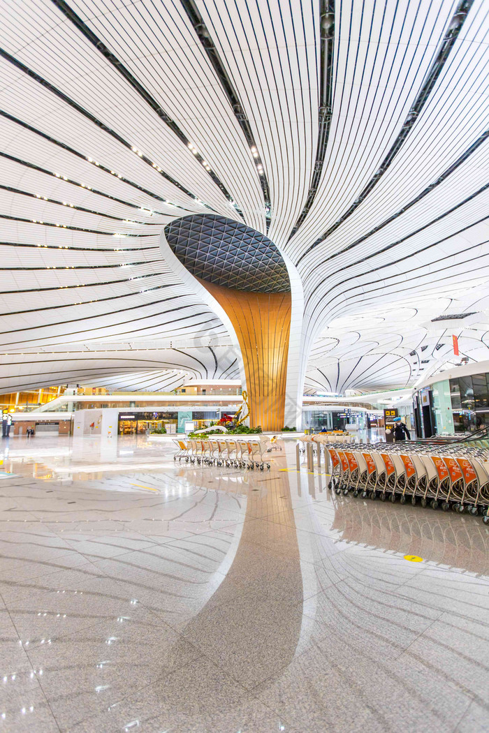 北京新国门大兴机场航站楼摄影图片