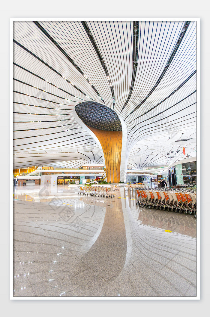 北京新国门大兴机场航站楼摄影图片