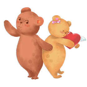 情侣小熊