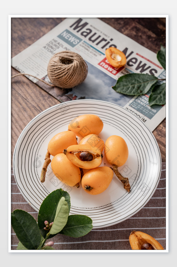 夏日水果鲜果枇杷摄影图图片图片