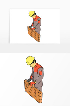 泥瓦工盖房子砌墙做屋