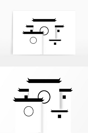 徽派建筑马头墙古建筑