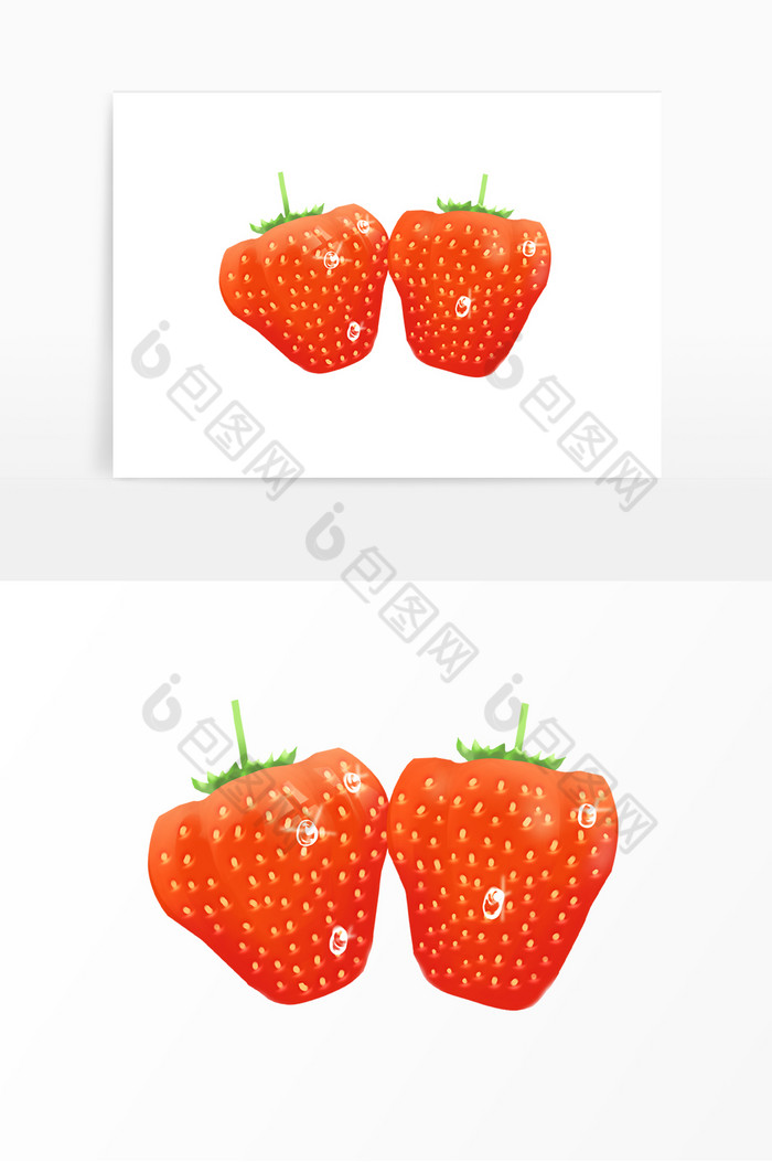 新鲜水果奶油大草莓图片图片