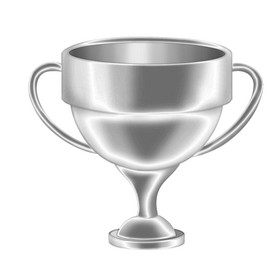 银色获奖颁奖银奖杯