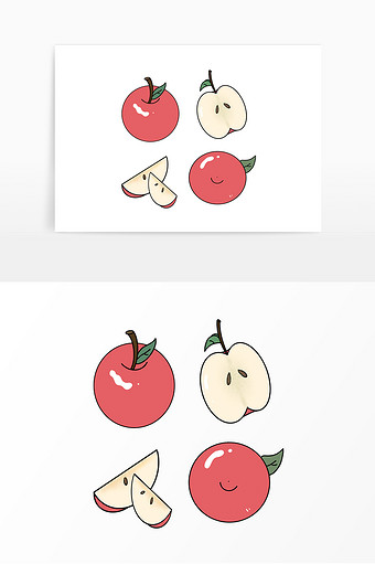 浏览本次作品的用户还可能对卡通,手绘切开水果,苹果,卡通