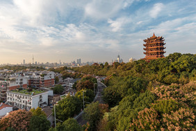 武汉黄鹤楼景区摄影图片