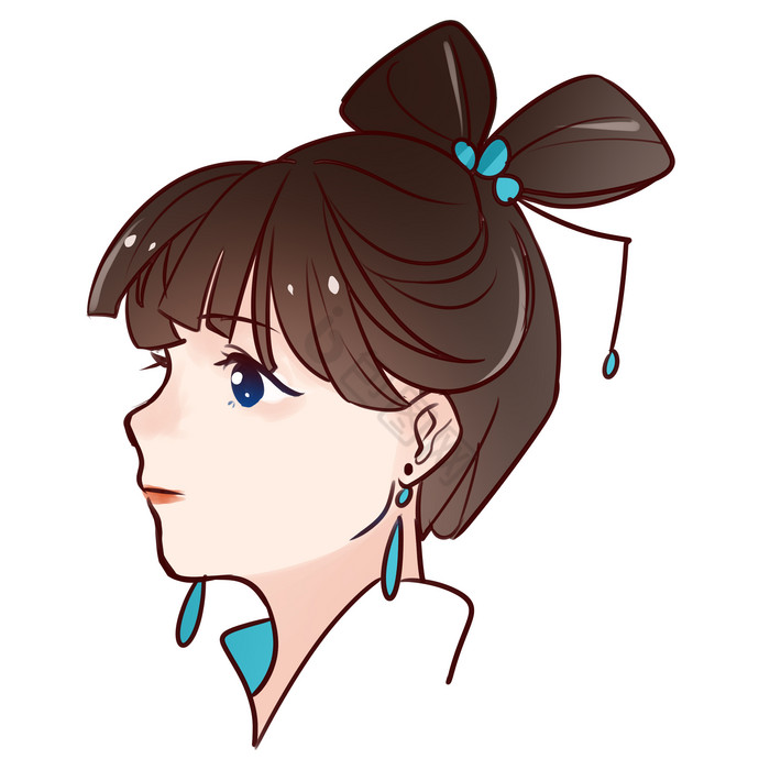 古代古风女孩发簪头像