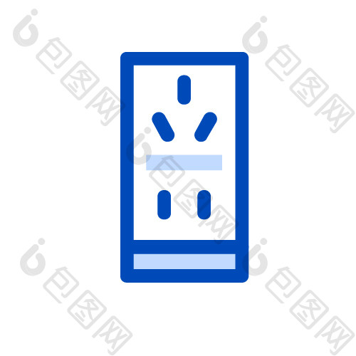 蓝色插座数码电器家居生活矢量icon图标