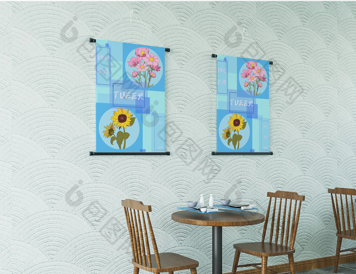 向日葵花束卡通挂画 图片下载 包图网 向日葵花束卡通挂画 图片下载 包图网