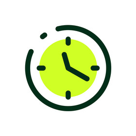 绿色创意旅行时间矢量icon动图gif