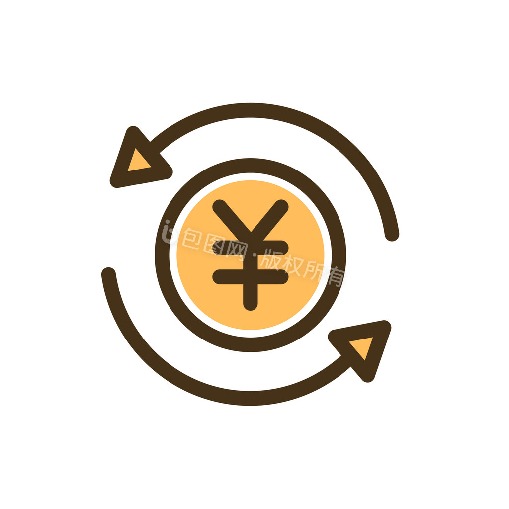 金色创意金融理财转账icon动图GIF