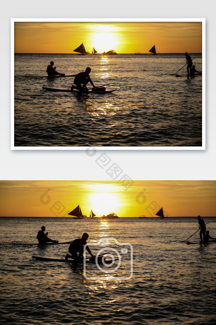 菲律宾日落水上运动图片图片