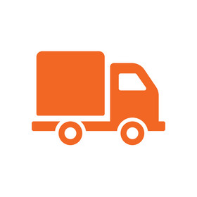 橘色面性卡车icon图标动图gif