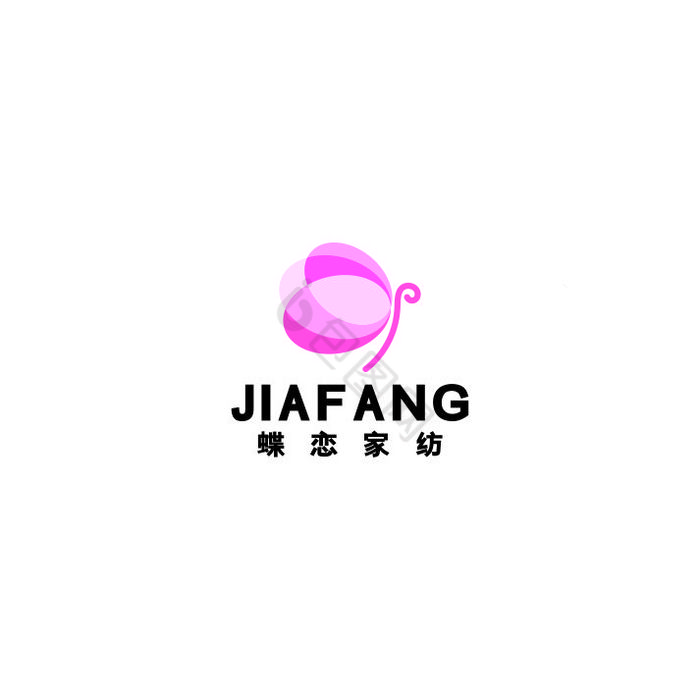 家纺蝴蝶女装床上用品LOGO标志VI图片