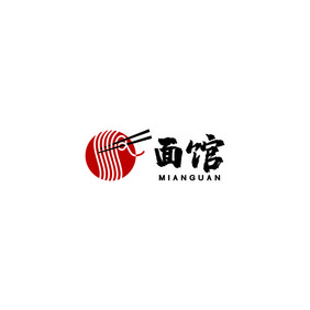 面馆面条餐饮饭店饭馆LOGO标志VI