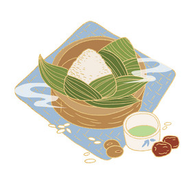 端午节糯米红枣粽子