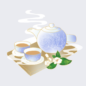 国风茶道茶壶茶杯茶水