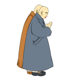 背影荷塘跪坐和尚僧人荷花和尚僧侣僧人寺庙和尚僧侣僧人和尚僧侣僧人