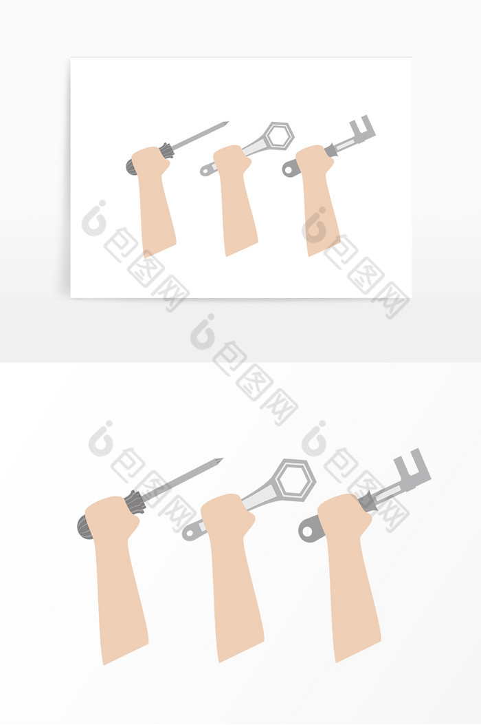 劳动节手拿工具螺丝刀图片图片