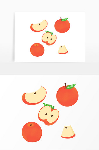 浏览本次作品的用户还可能对新鲜,水果,果实,切开苹果,卡通,手绘,插画