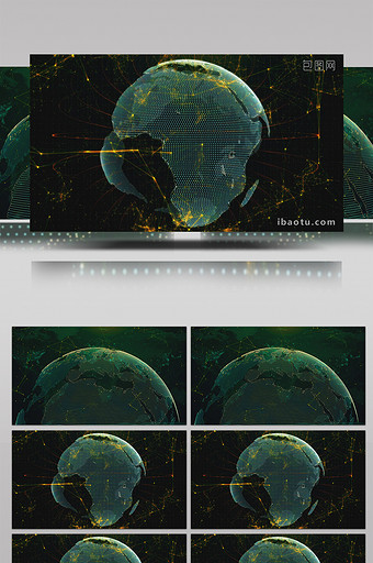8K科技地球互联网大数据超高清背景视频图片