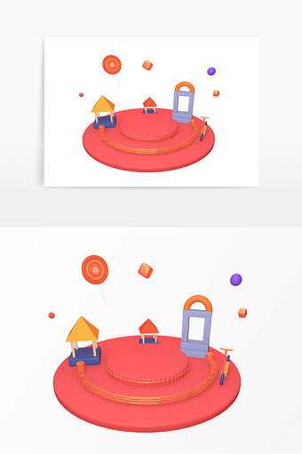 儿童节电商展示台