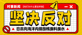 新闻坚决反对日本核废水事件微信公众号首图