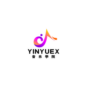 音乐培训学校ktv音符教育logo标志v图片