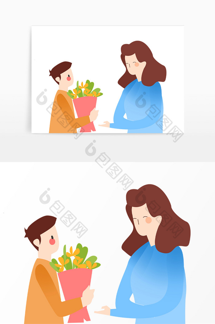 妈妈辛苦了感恩母亲献花