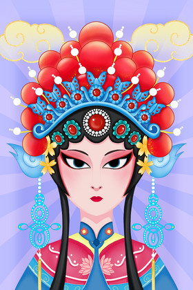 京剧国粹插画