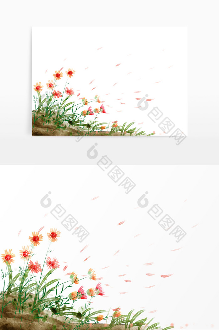 花朵花草花瓣边框图片图片