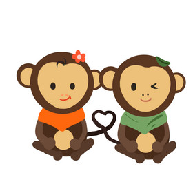 520情侣猴子图片
