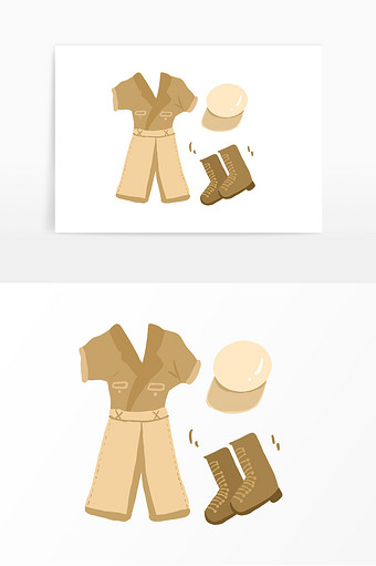 卡通手绘女人春装衣服