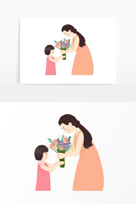 感恩母亲给母亲献花