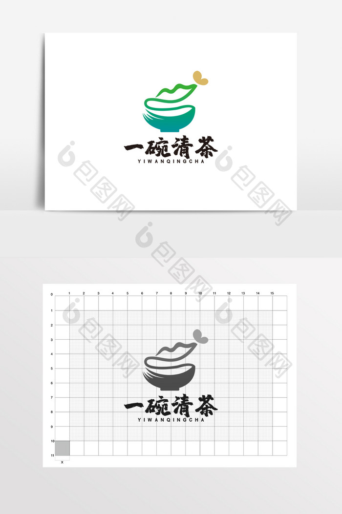 茶楼茶馆茶铺大碗茶LOGO标准VI