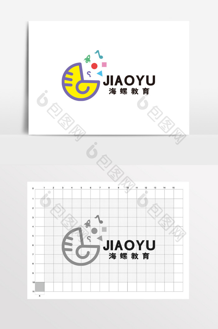 音乐教育少儿音乐学院LOGO标志VI