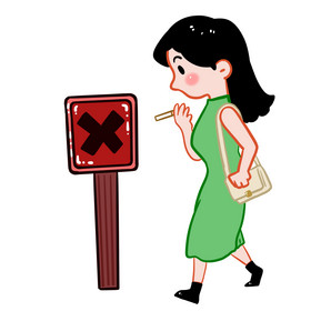 警示标示禁止吸烟
