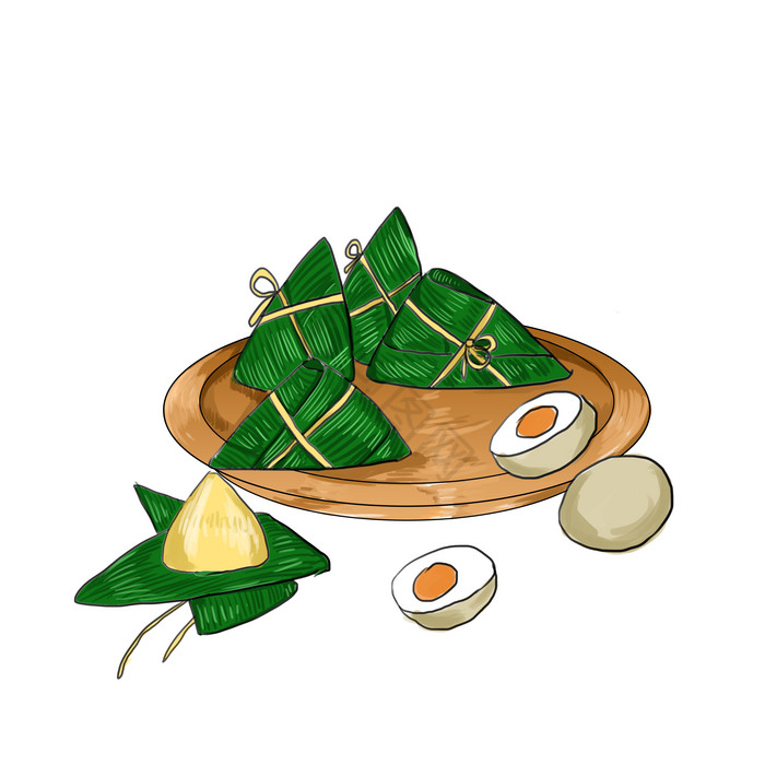 端午节咸鸭蛋大粽子图片