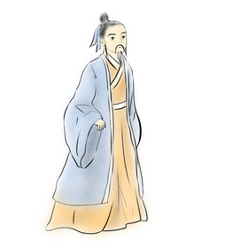 水墨古代古风老爷图片